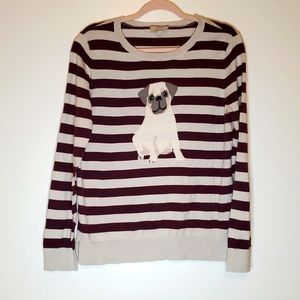 Loft striped dog sweater